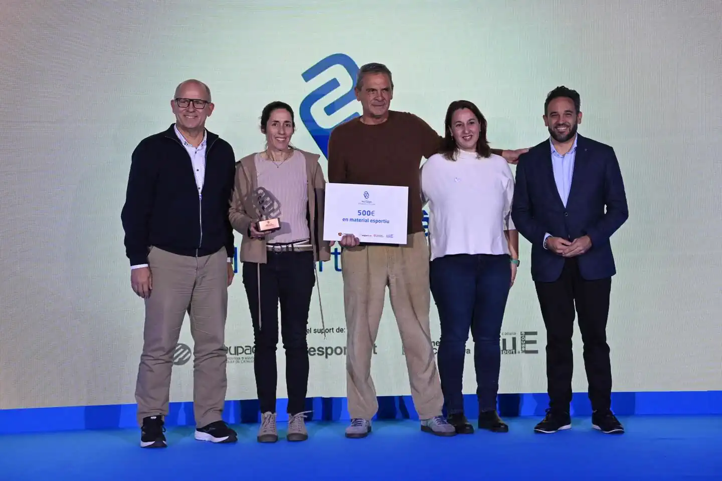 Els representants del CEBLLOB han recollit el guardó a l’INEFC de Barcelona